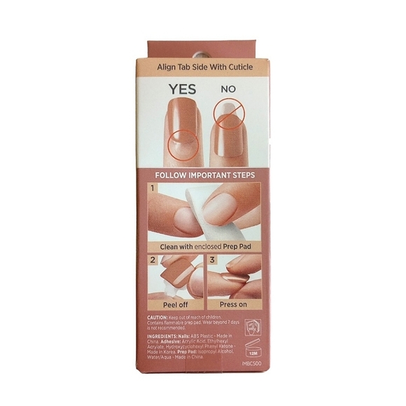 imPRESS press-on manicure Bare but Better Short Effortless Finish NWT - Picture 2 of 7
